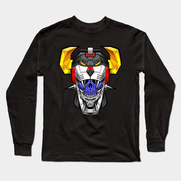 Skullitron Long Sleeve T-Shirt by RynoArts